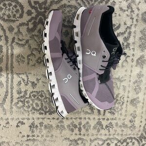 On Running Lavender and Black Athletic Shoes